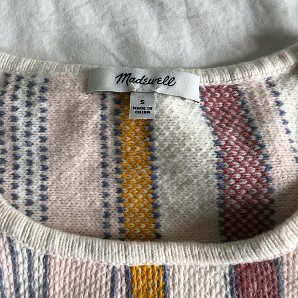 Madewell Blakley stripe sweater tee S - Picture 4 of 7